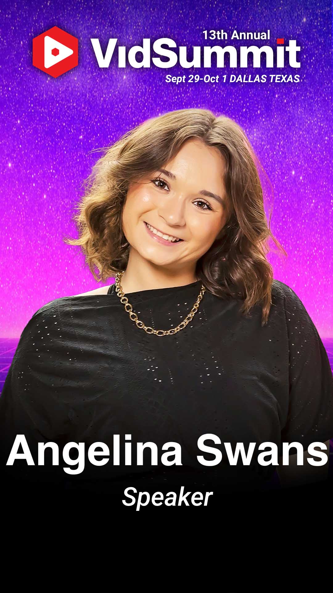 Annabella Swans, official VidSummit 2026 speaker graphic